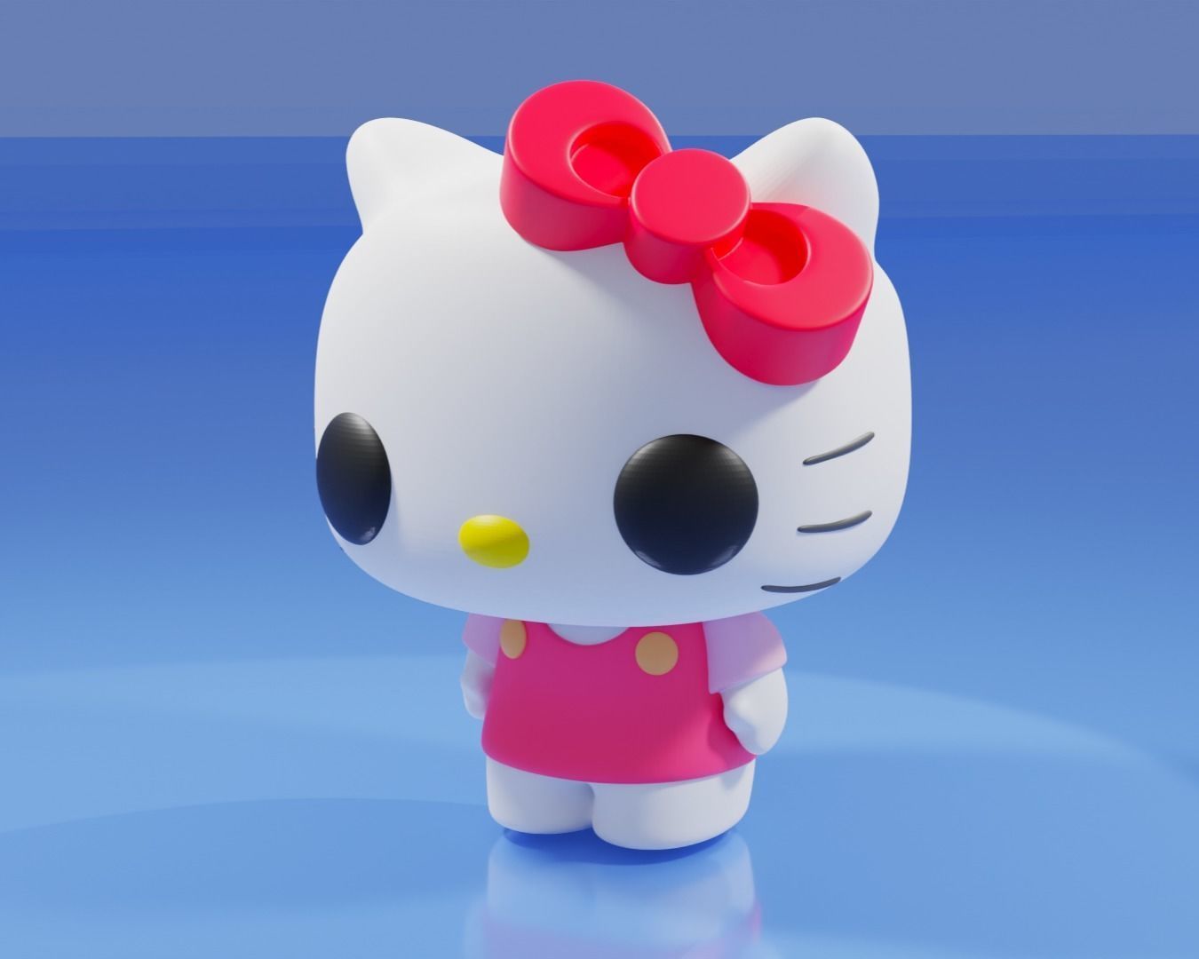 Hello Kitty Funko Pop 3D print model_3