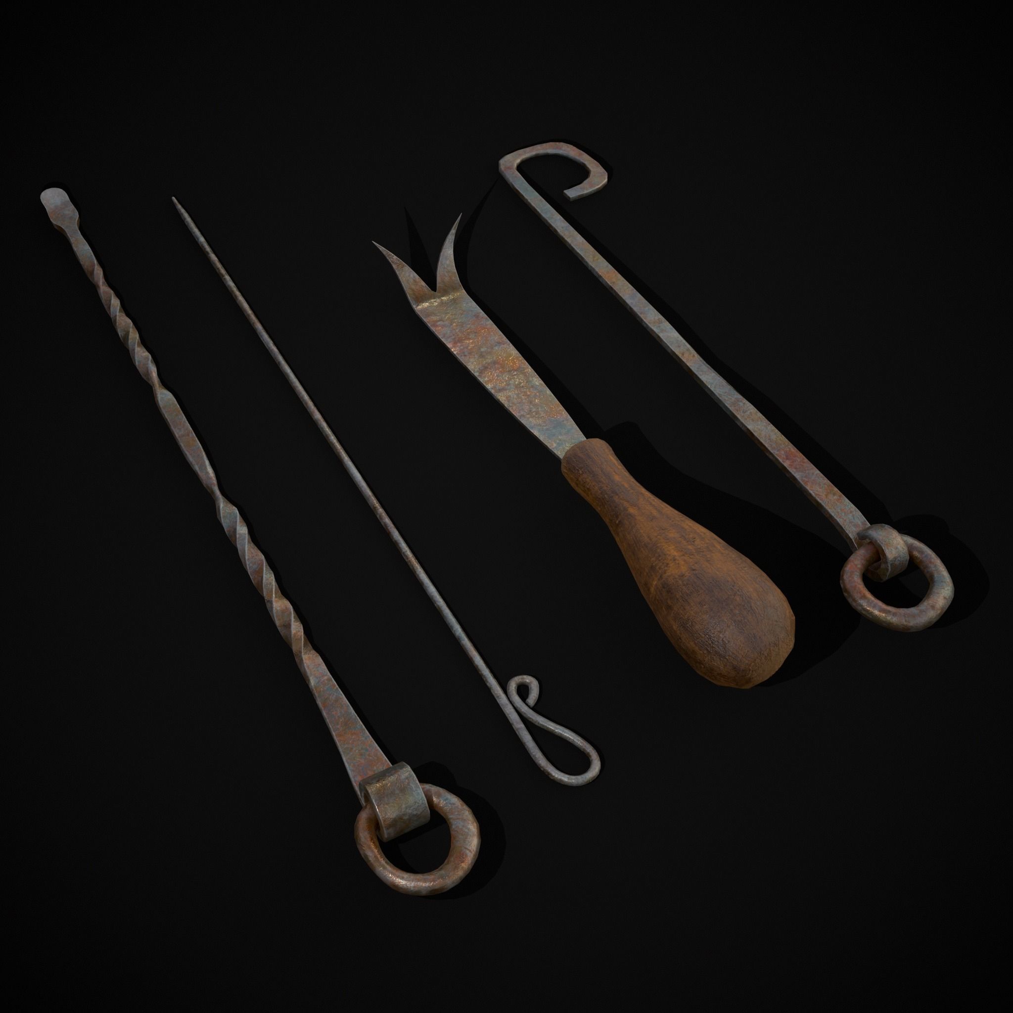 100 High Quality Medieval Props Two 3D Model Collection_38