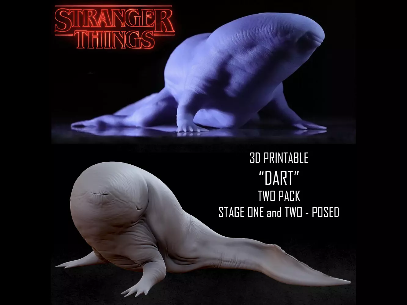 3D PRINTABLE DART STRANGER THINGS - POSED BUNDLE 3D print model_0
