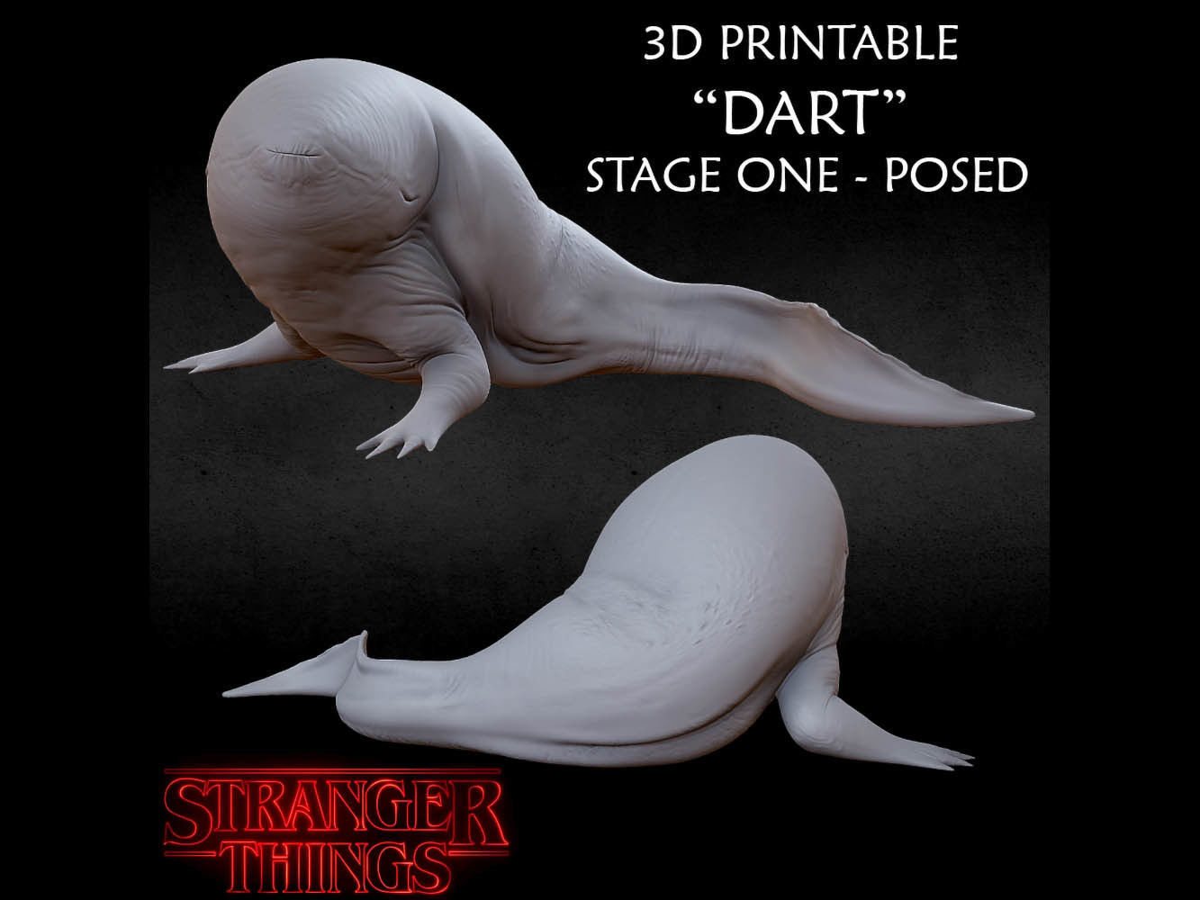 3D PRINTABLE DART STRANGER THINGS - POSED BUNDLE 3D print model_6