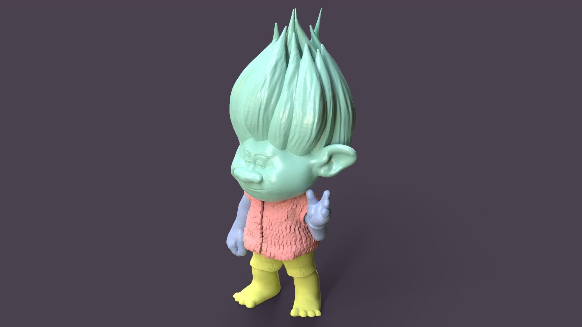 Branch Printable fan art from Trolls 3D print model_10