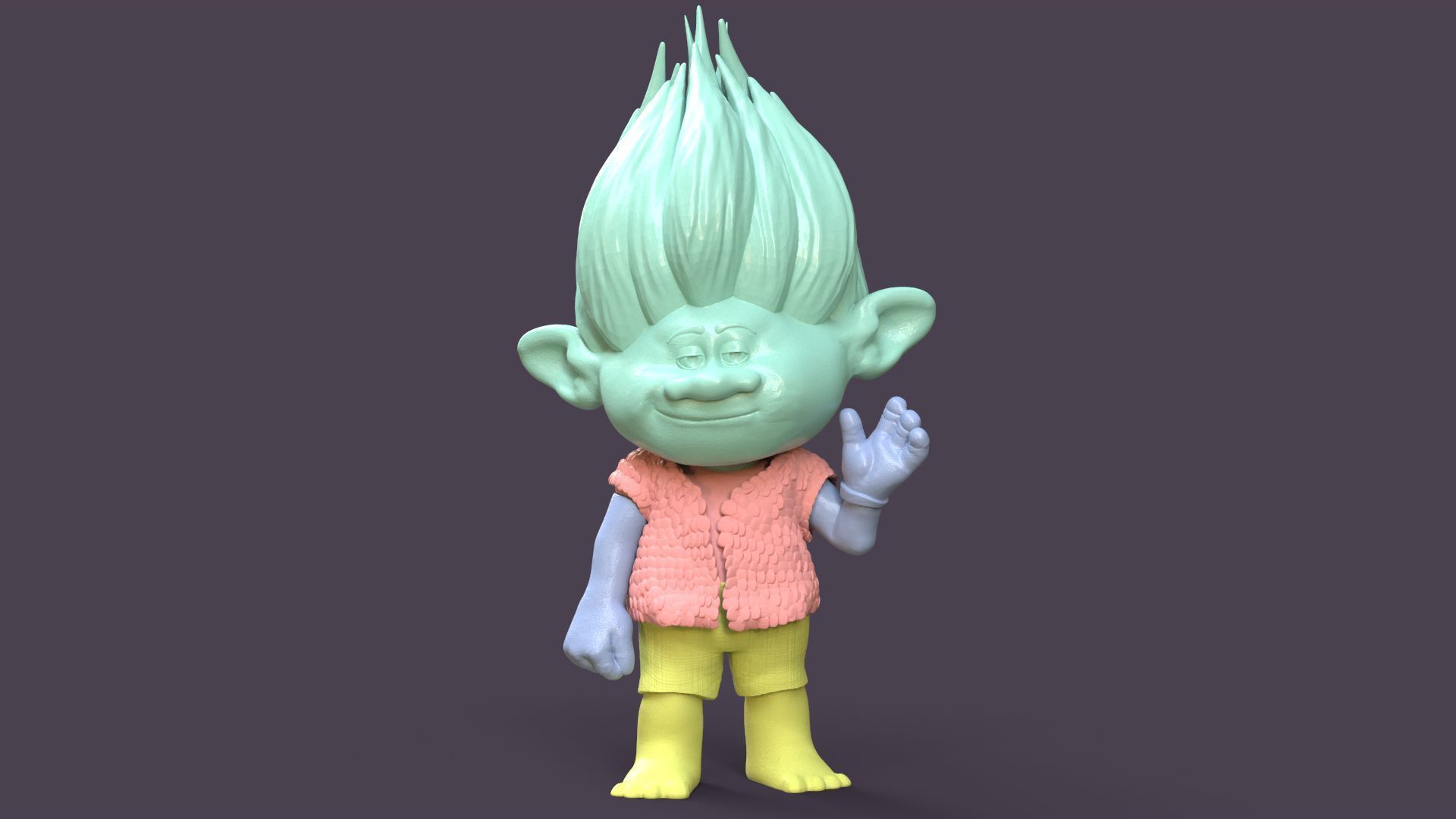 Branch Printable fan art from Trolls 3D print model_9