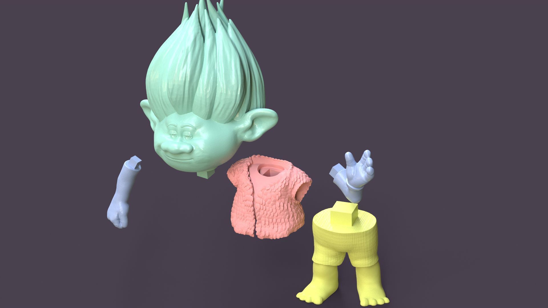 Branch Printable fan art from Trolls 3D print model_21