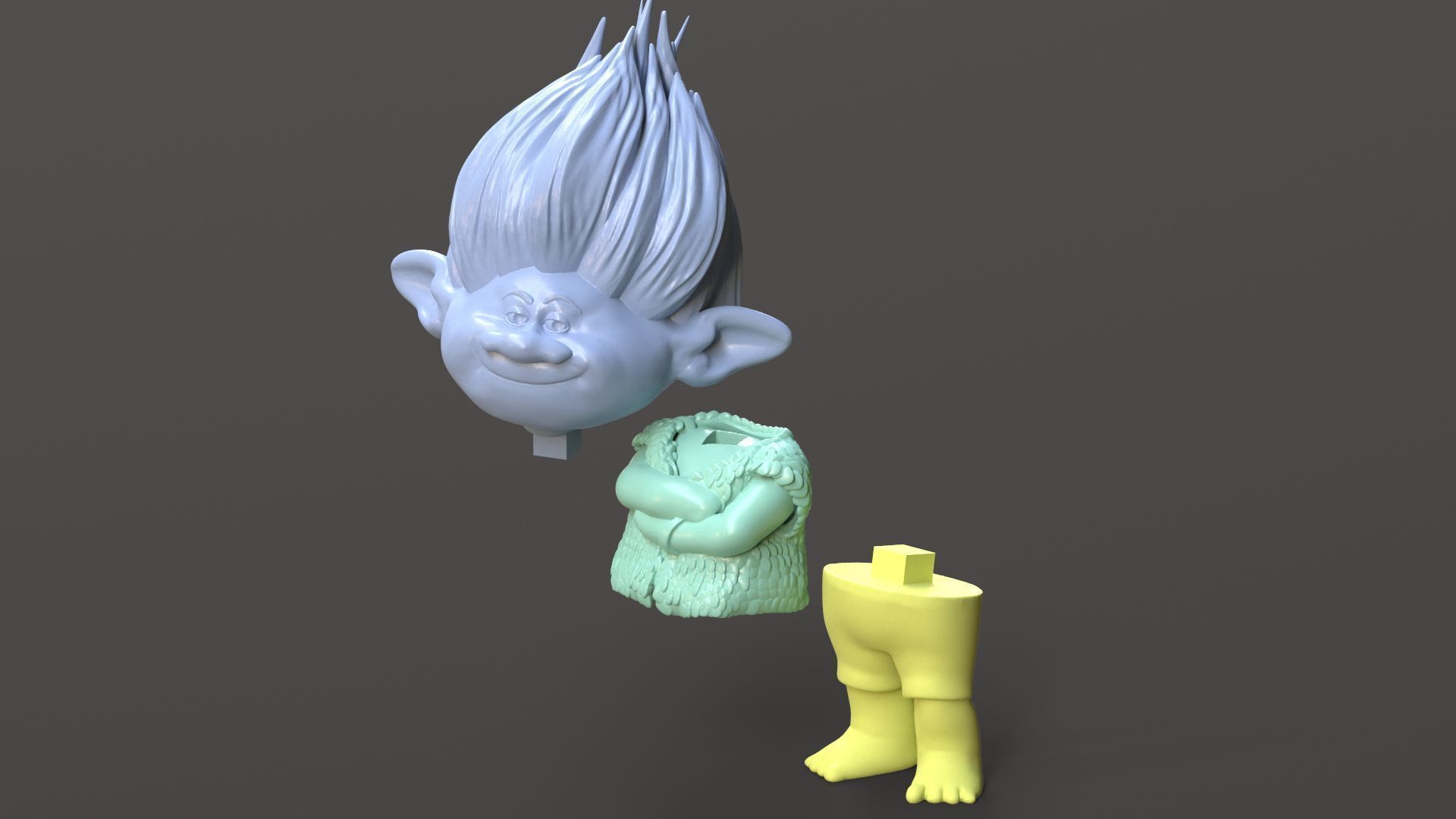 Branch Printable fan art from Trolls 3D print model_6
