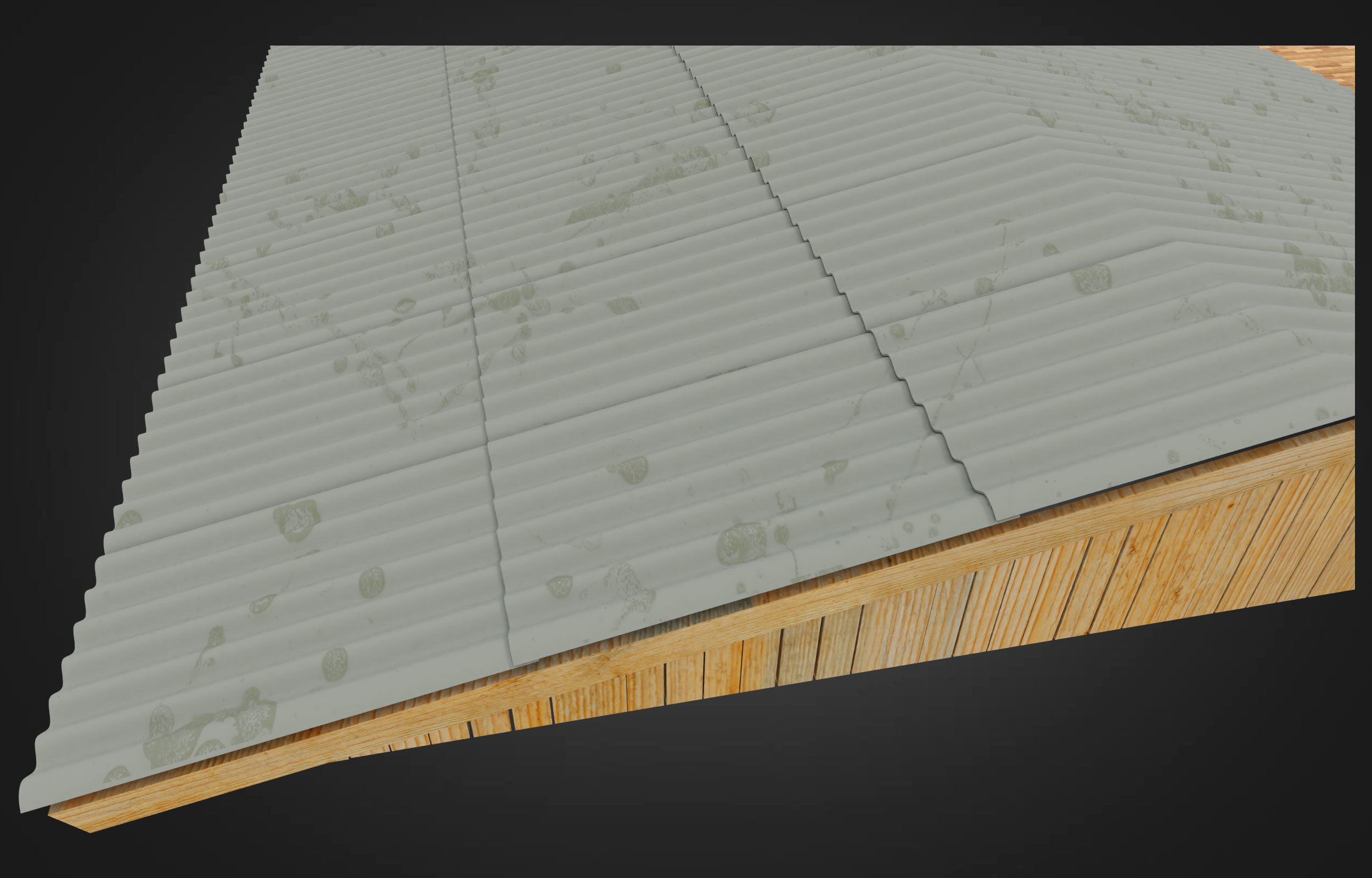 Wooden house on stilts and construction set Low-poly 3D model_13