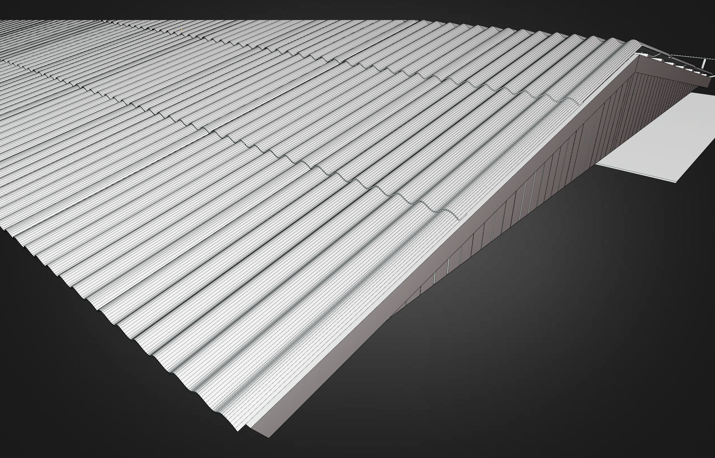 Wooden house on stilts and construction set Low-poly 3D model_16