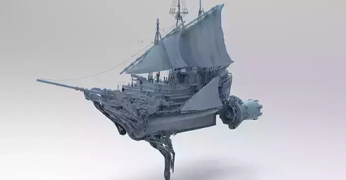 Baroque detailed Drake ship