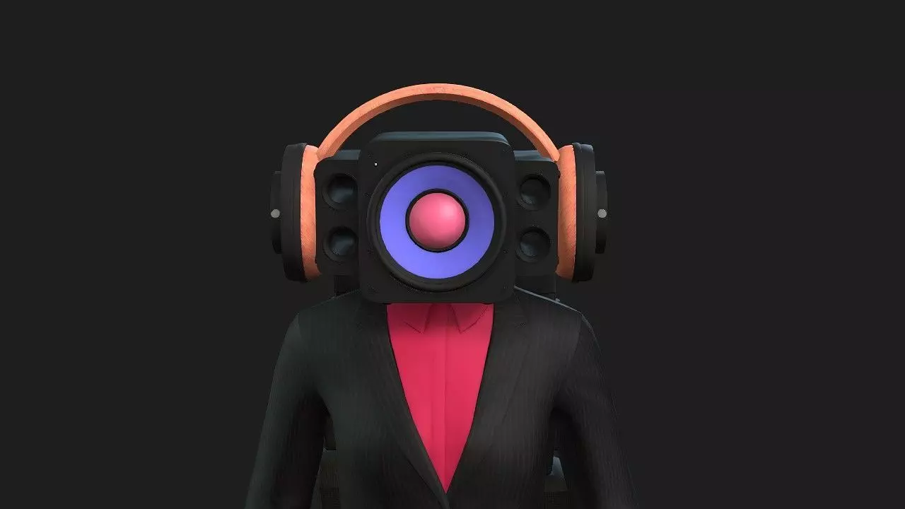 Speaker woman from skibidi toilet 3D model_0