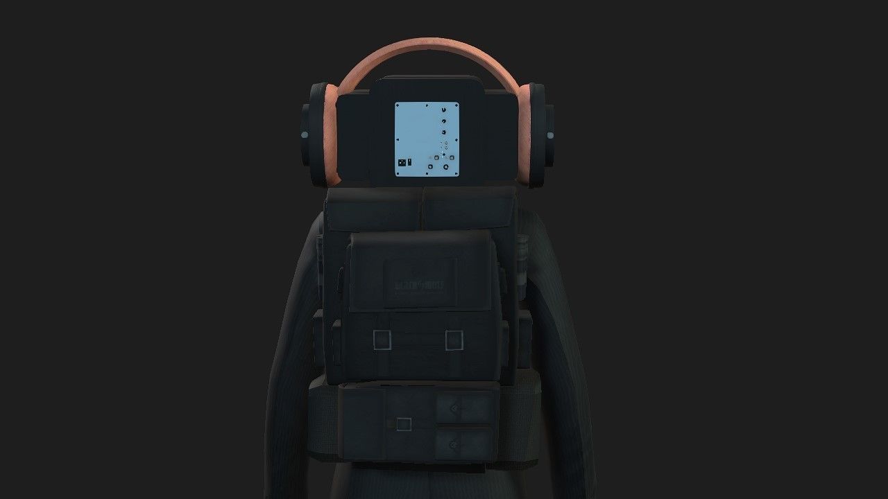 Speaker woman from skibidi toilet 3D model_3