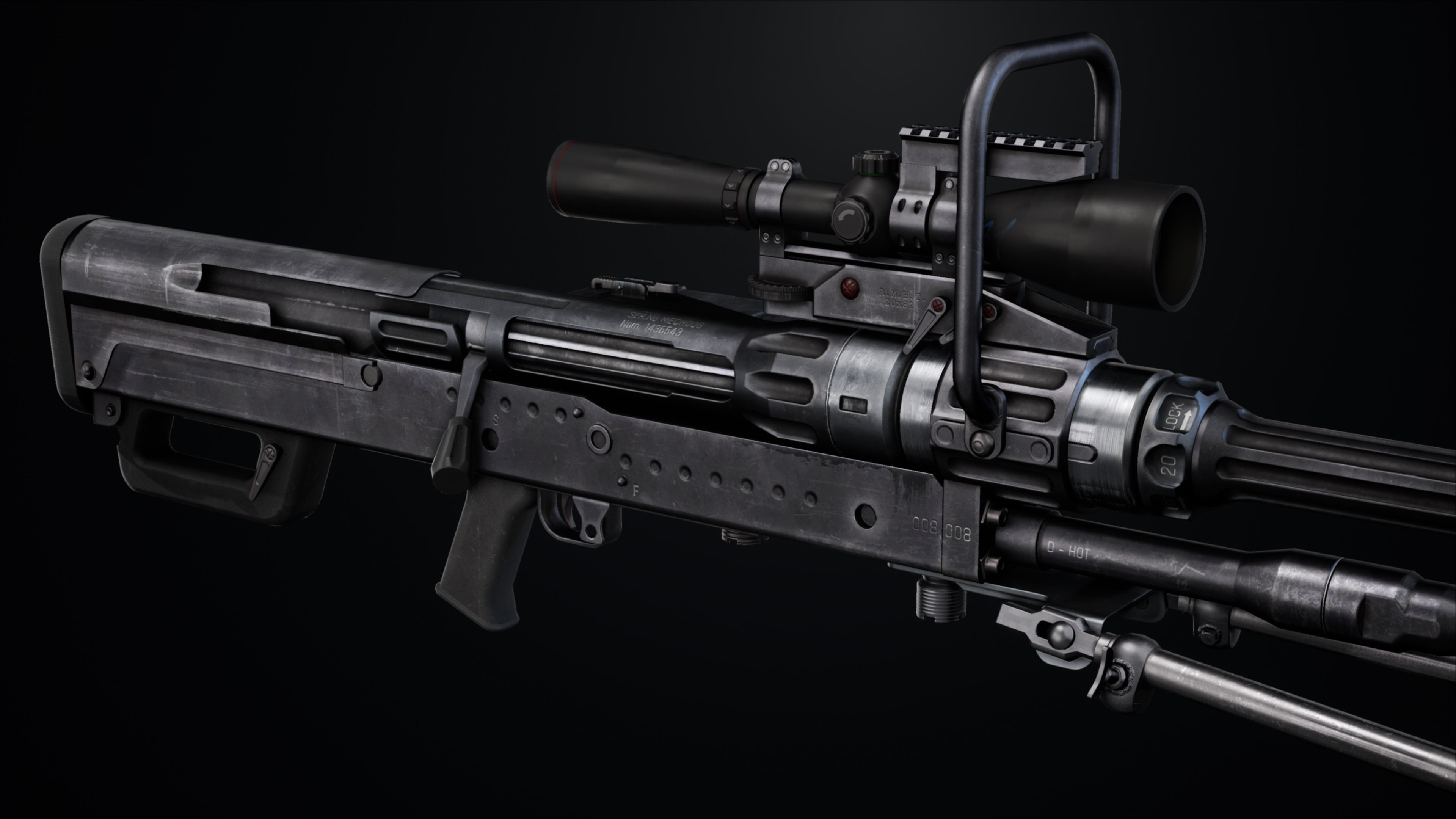 3D model Rifle NTW-20 VR / AR / low-poly | CGTrader