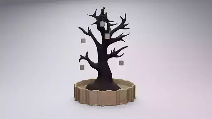 adorno para interiores de un arbol seco