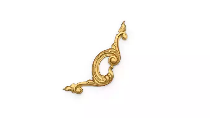 Classic carved corner decor ornament 357