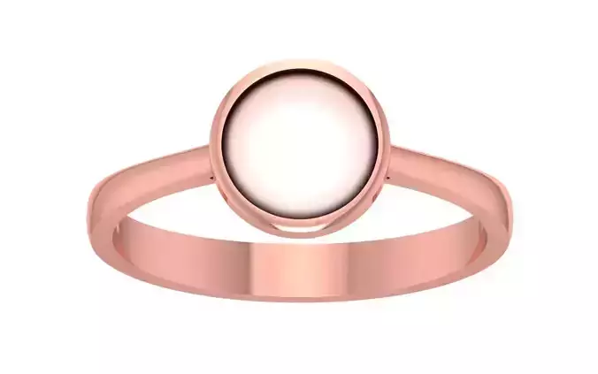Women Pearl Ring 3dm STL OBJ FBX Render Details