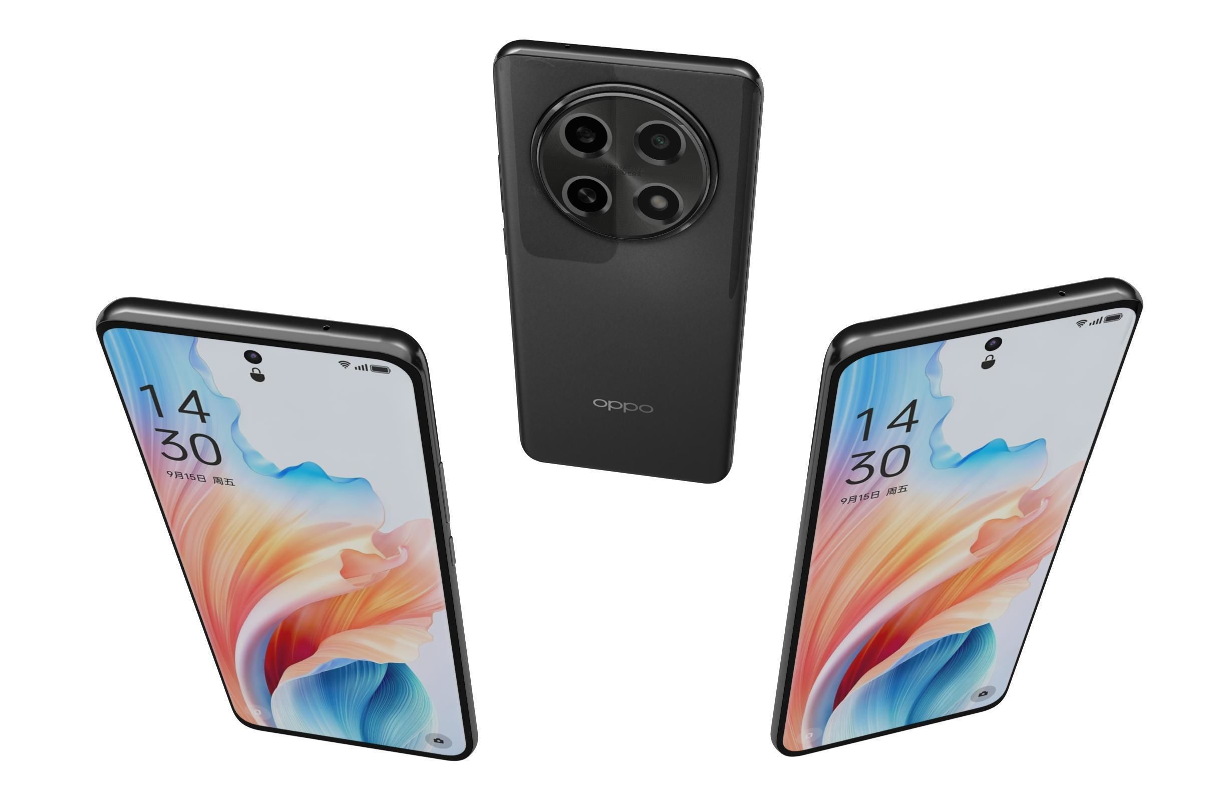 OPPO A2 Pro All Colors 3D model_2