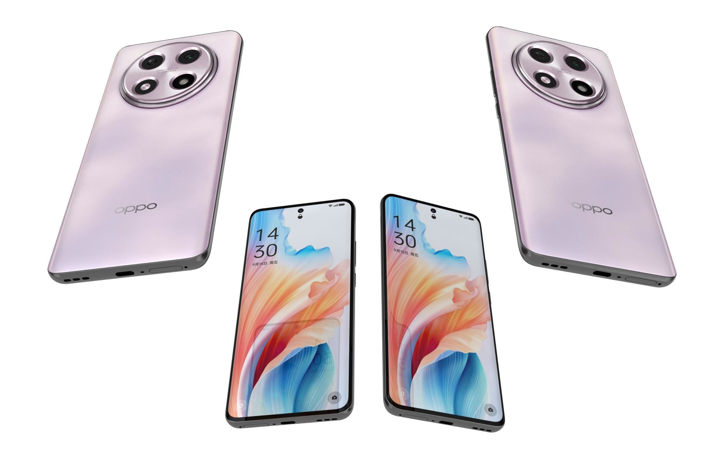 OPPO A2 Pro All Colors 3D model_30