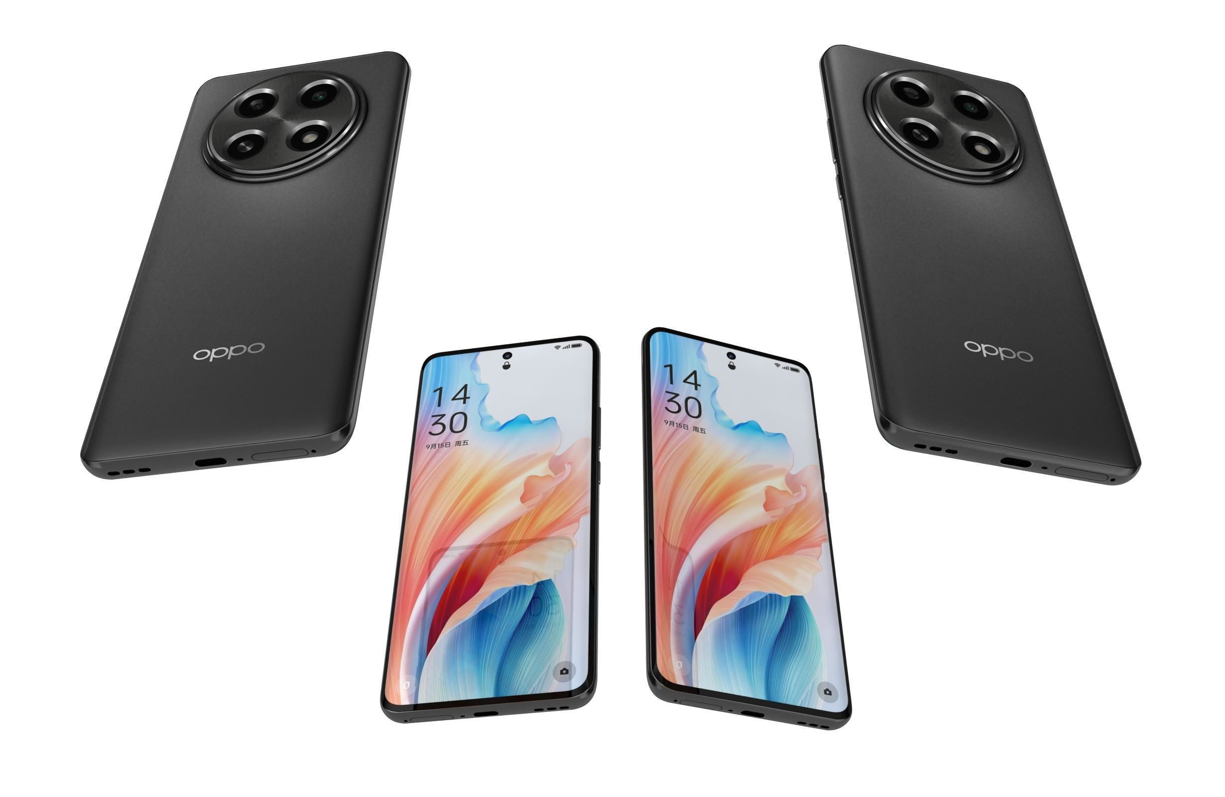 OPPO A2 Pro All Colors 3D model_7