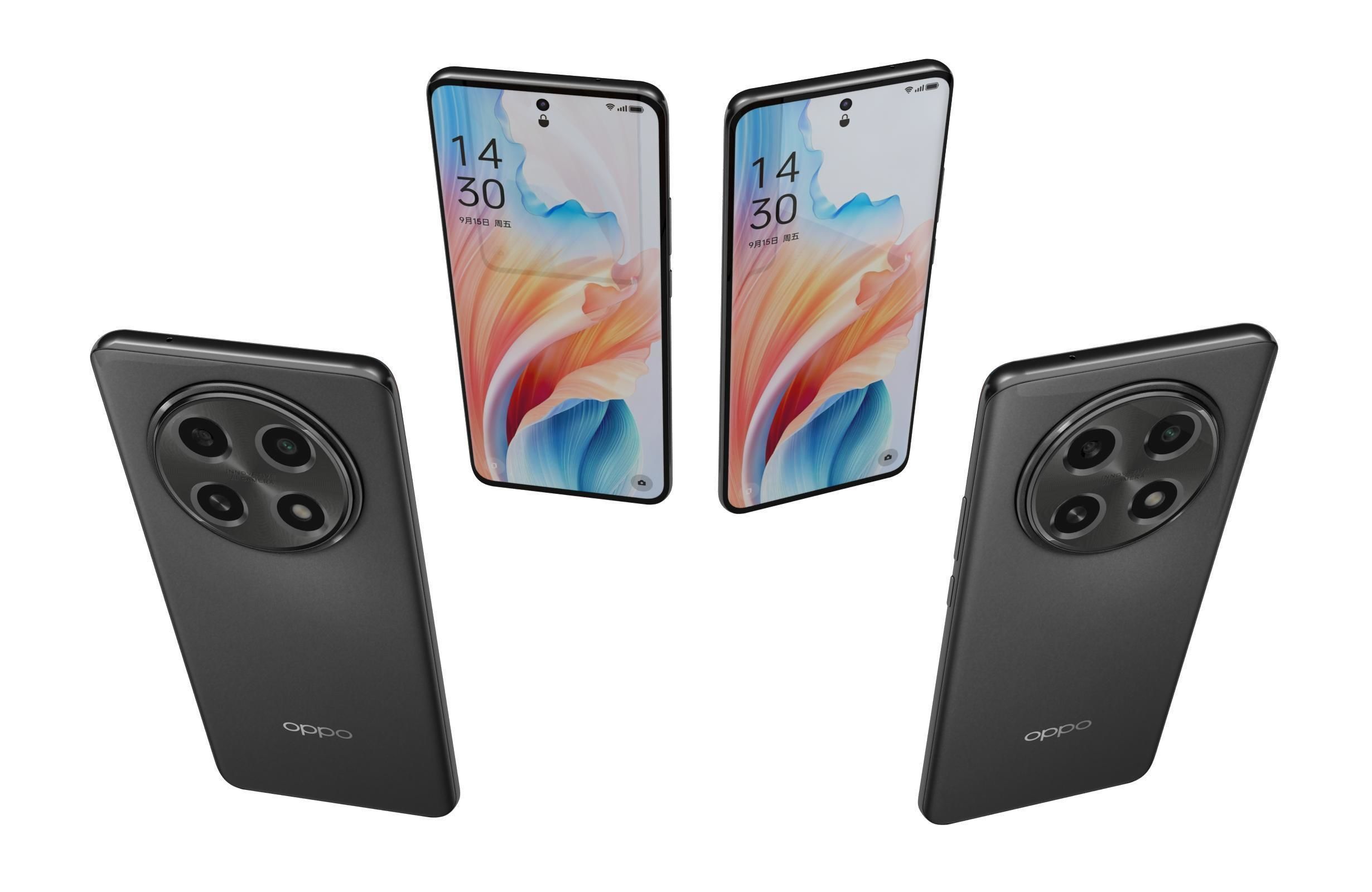 OPPO A2 Pro All Colors 3D model_8