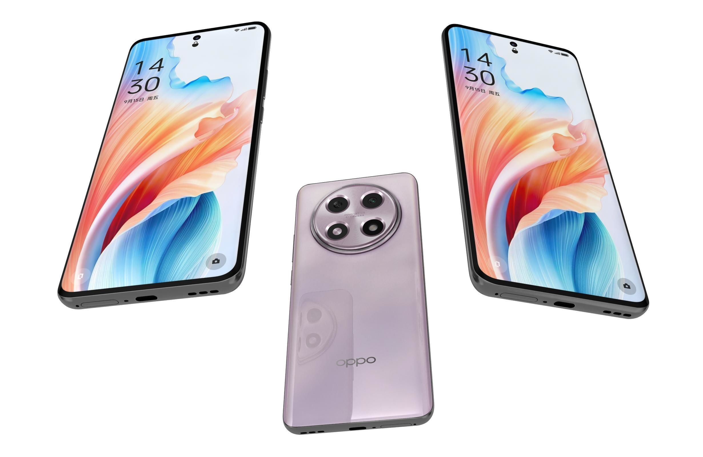 OPPO A2 Pro All Colors 3D model_27