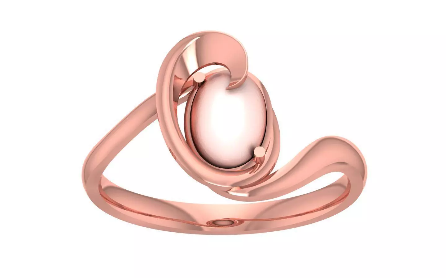 Women Pearl Ring 3dm STL OBJ FBX Render Details 3D print model_0