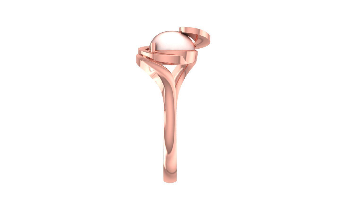 Women Pearl Ring 3dm STL OBJ FBX Render Details 3D print model_1