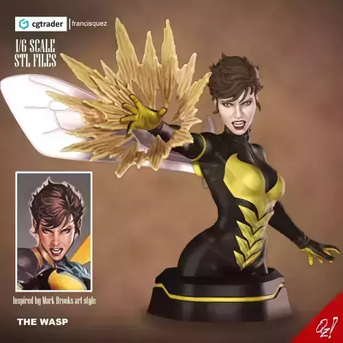 The Wasp Bust Mark Brooks Style 