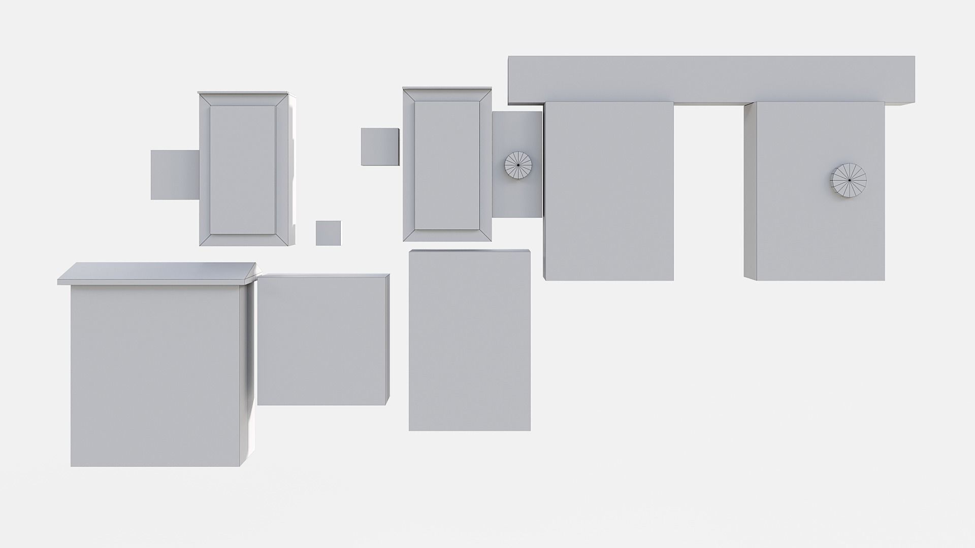 city collection Lowpoly Low-poly 3D model_22