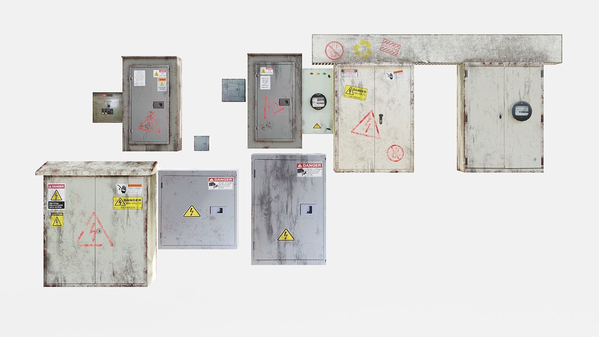 city collection Lowpoly Low-poly 3D model_21