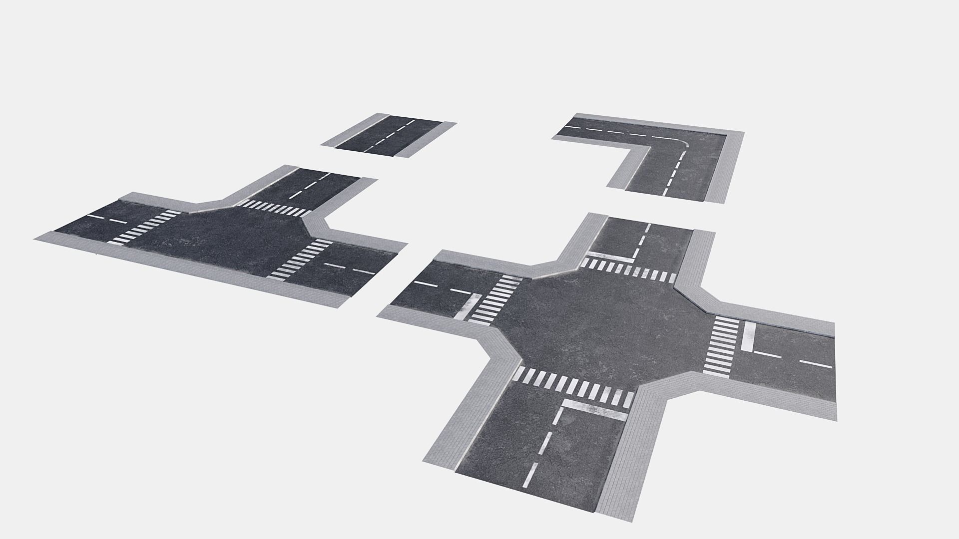 city collection Lowpoly Low-poly 3D model_23