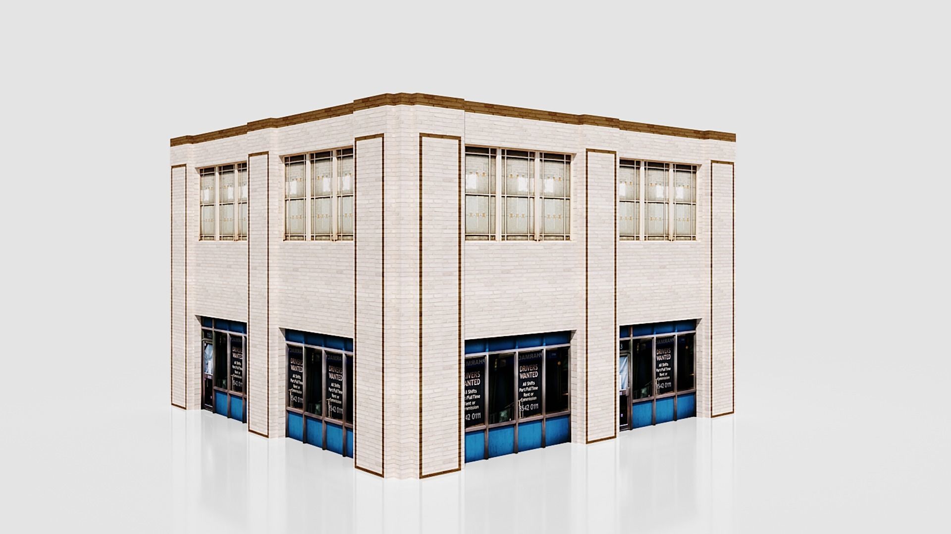 city collection Lowpoly Low-poly 3D model_11