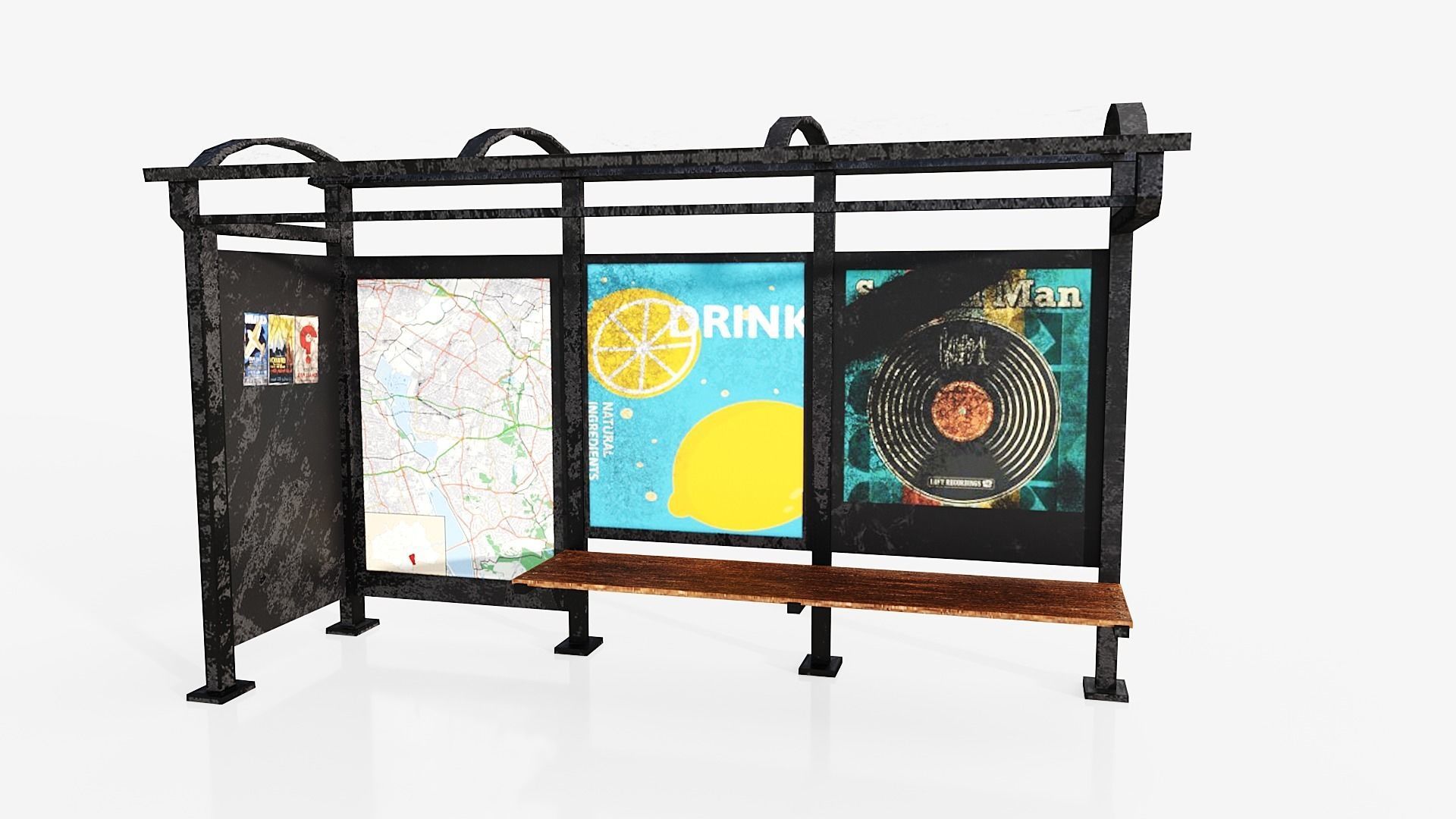 city collection Lowpoly Low-poly 3D model_15