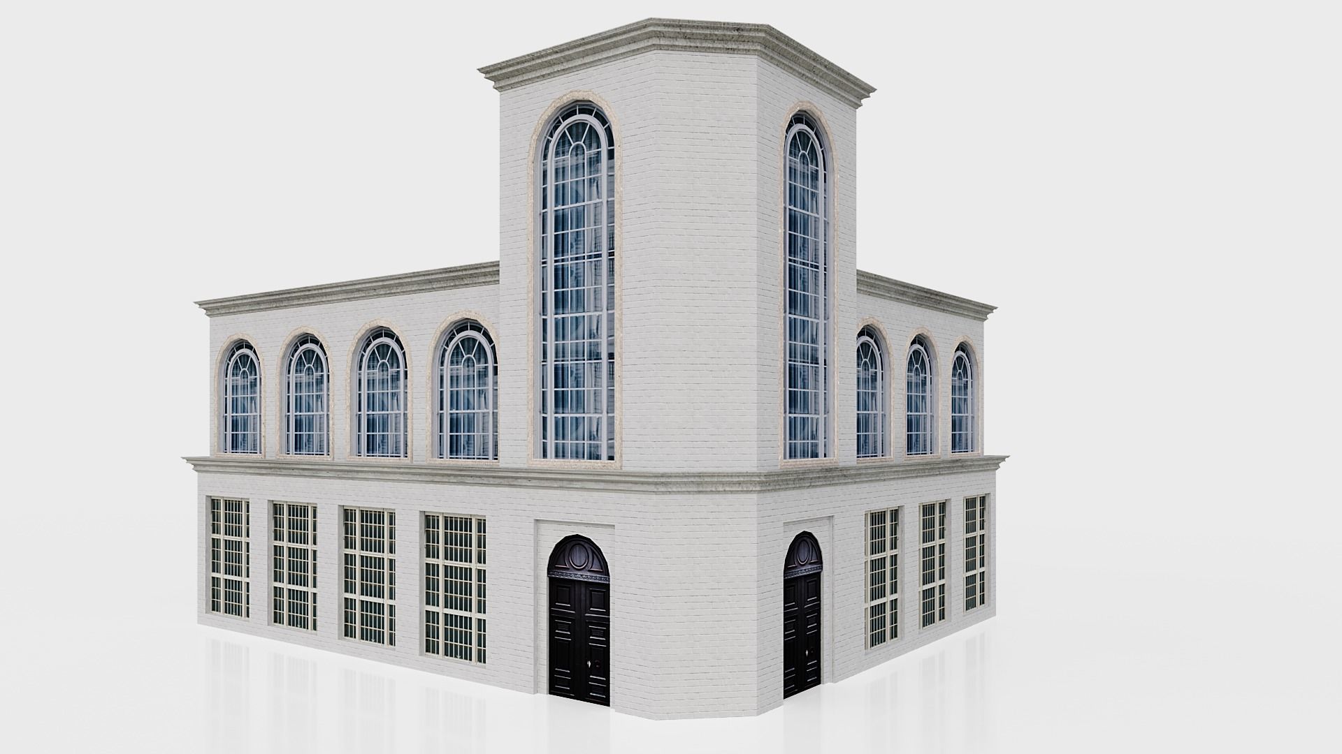 city collection Lowpoly Low-poly 3D model_5