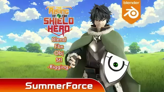 Naofumi Iwatani - Rising of the Shield Hero 3D model