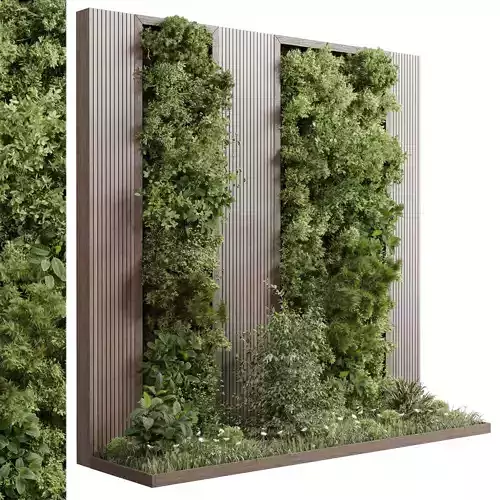 Vertical Wall Garden With Wooden frame - Horizontal garden