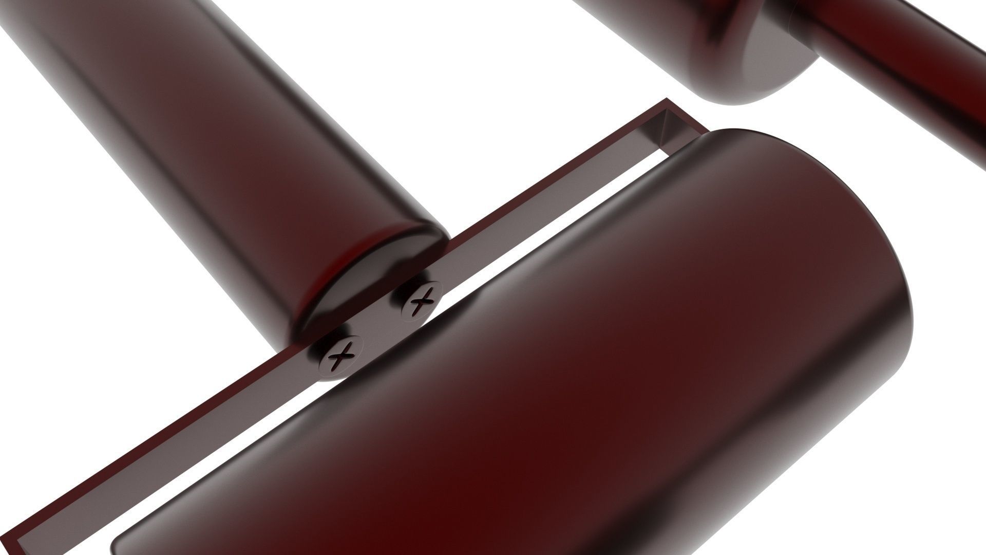 Metallic Rolling Pins Set 3D model_15