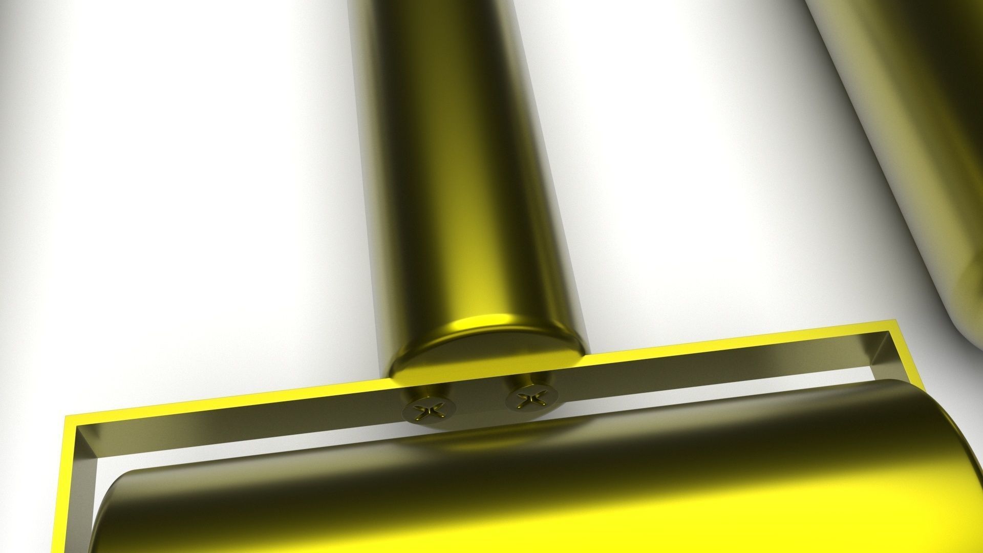 Metallic Rolling Pins Set 3D model_4