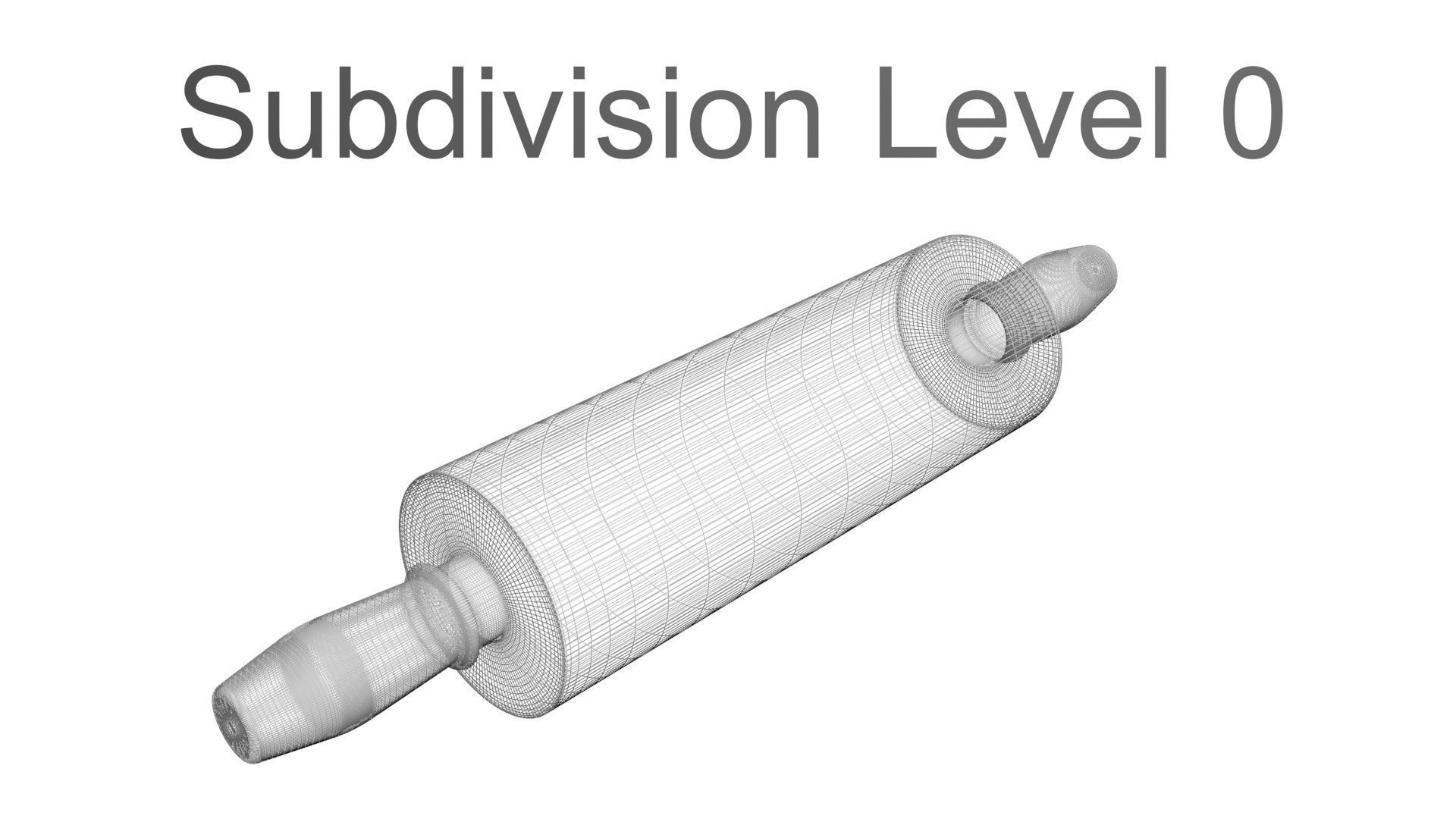 Metallic Rolling Pins Set 3D model_43