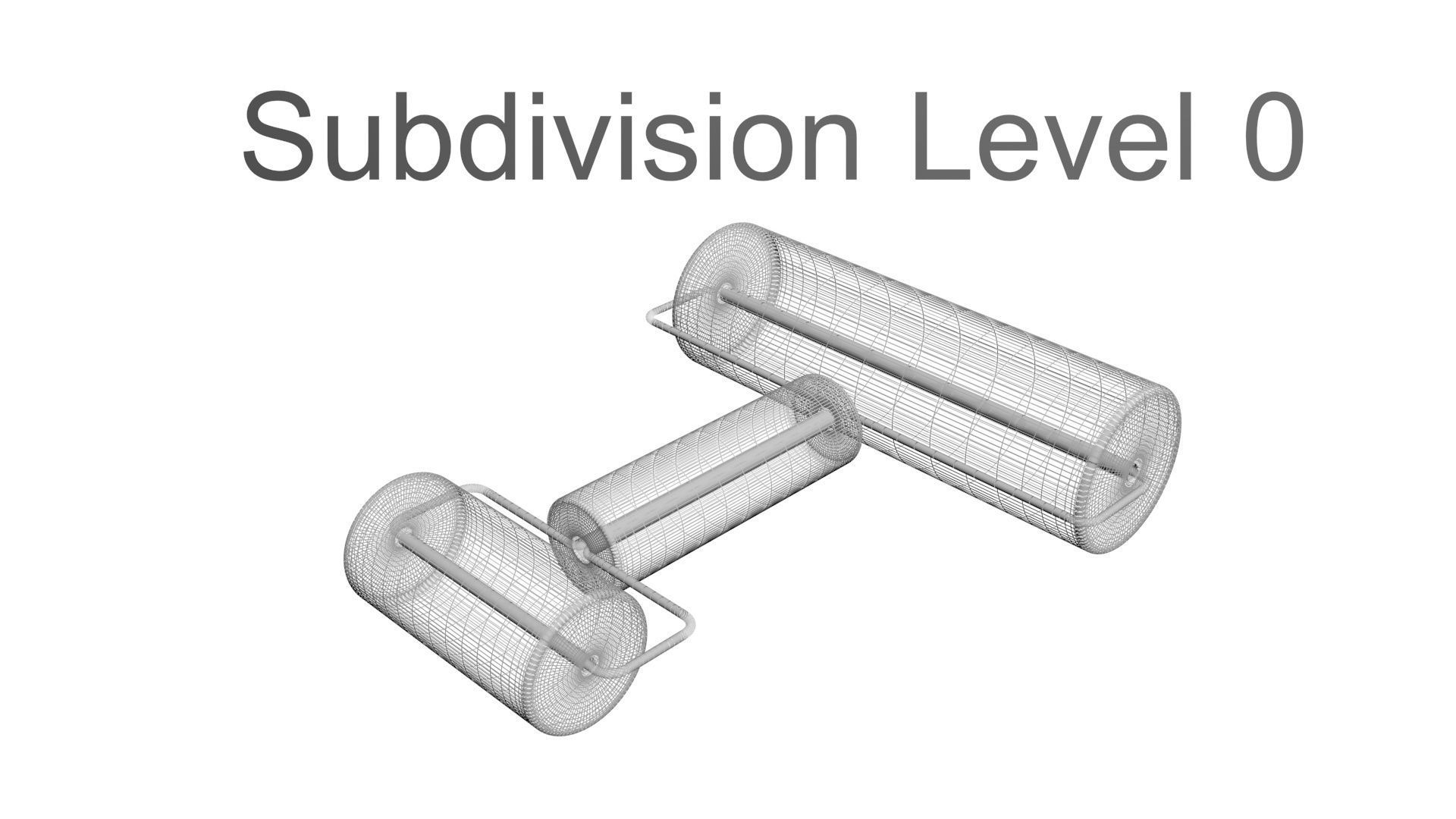 Metallic Rolling Pins Set 3D model_31