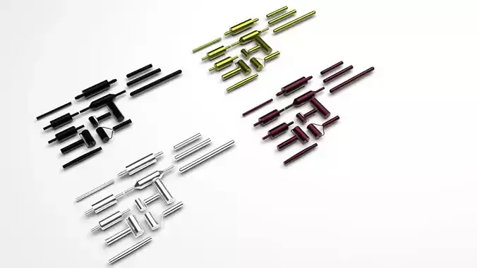 Metallic Rolling Pins Set