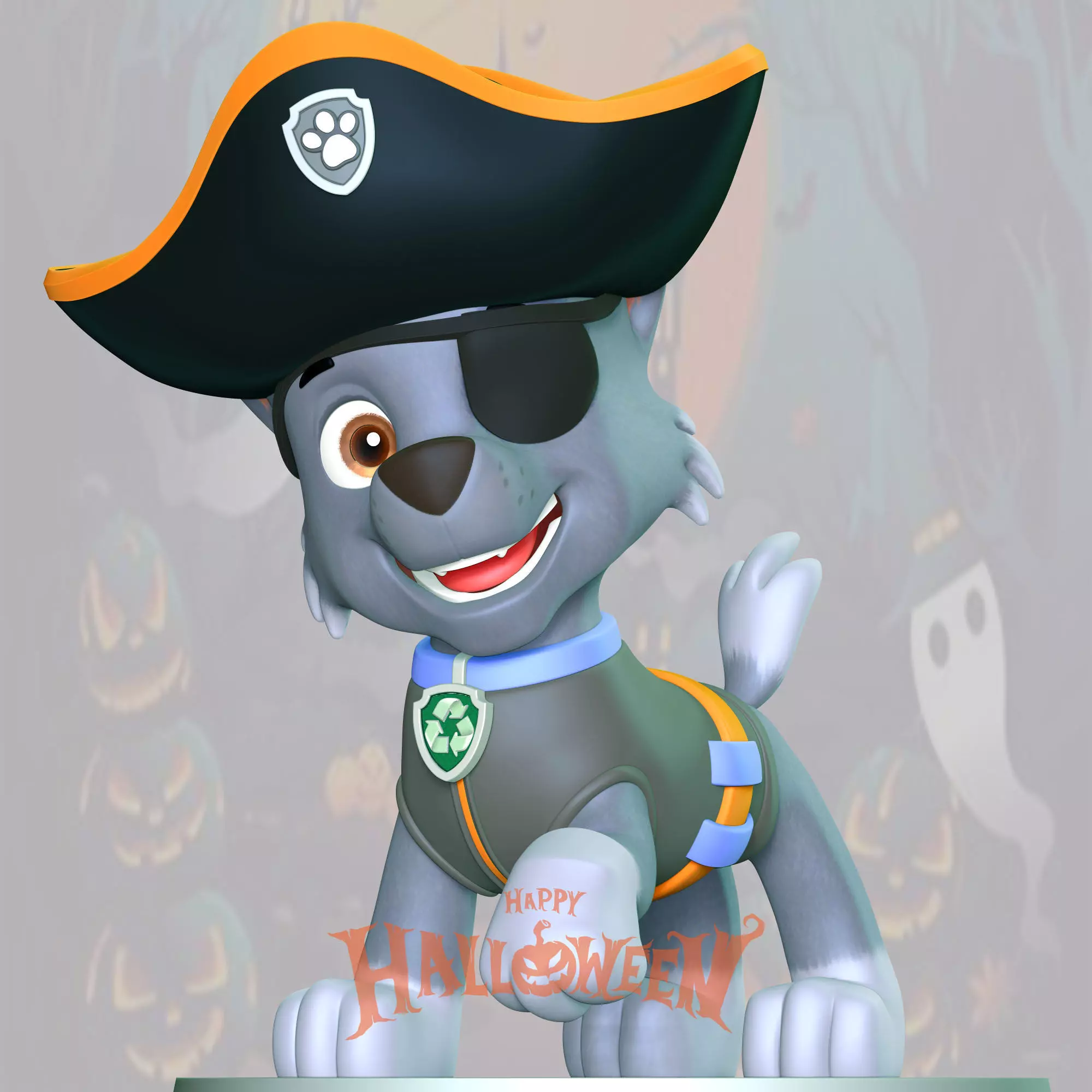 Rocky Halloween - Paw Patrol 3D print model
