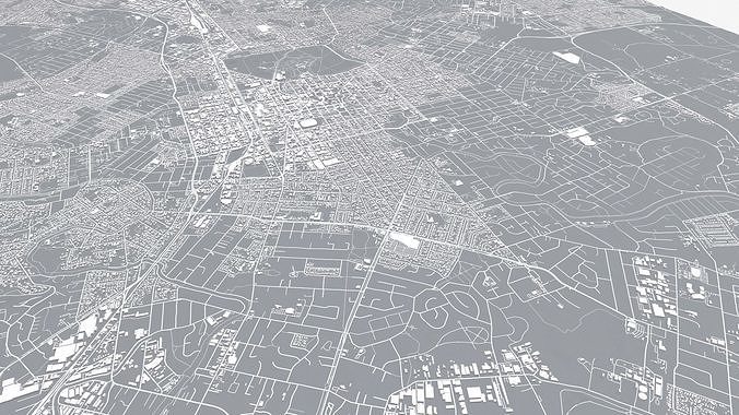 Cityscape Christchurcrh New Zealand 3D model 7