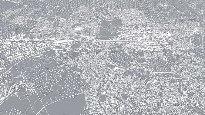 Cityscape Christchurcrh New Zealand 3D model 5
