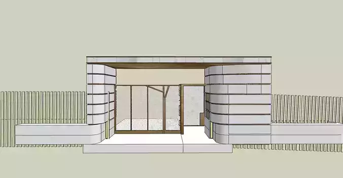 Gate House 3D Model