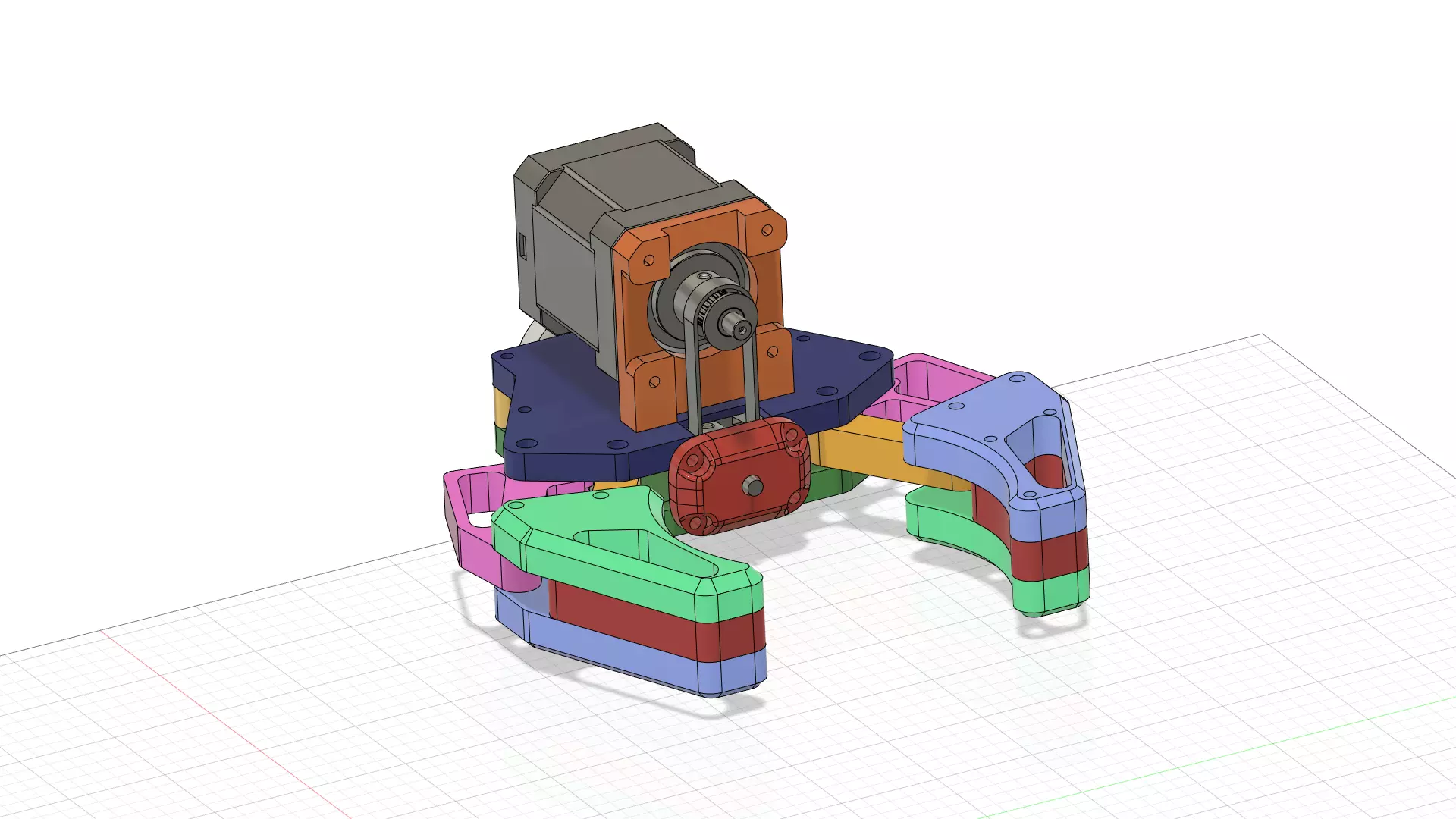 Mechanical Gripper nema17 Free 3D print model