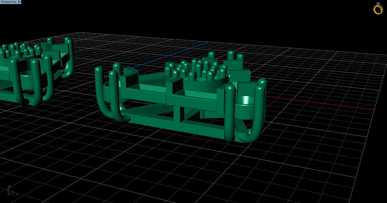 minimal triangular model with round and baguette gemstone Free 3D print model_30