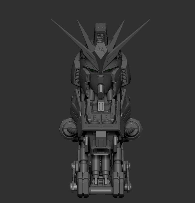 Nugundam Head 3D print model_3