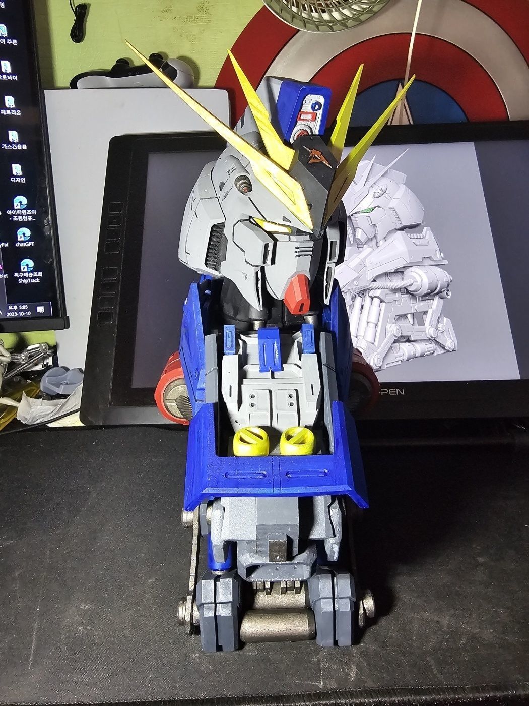 Nugundam Head 3D print model_16