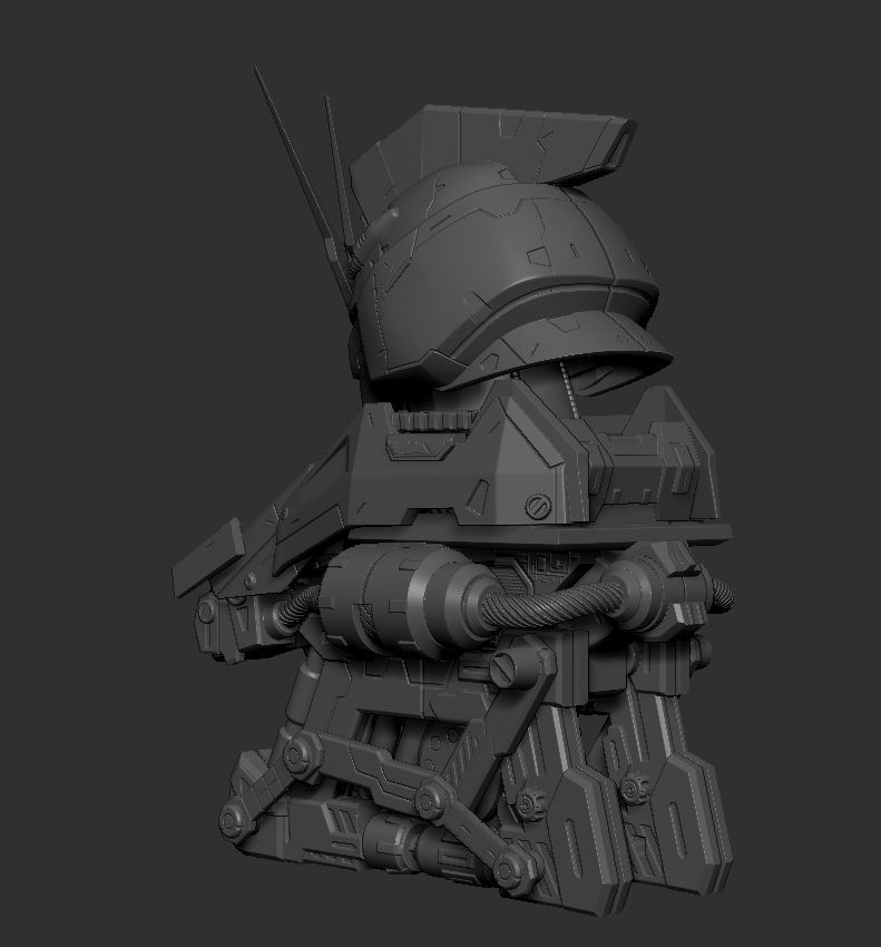 Nugundam Head 3D print model_5