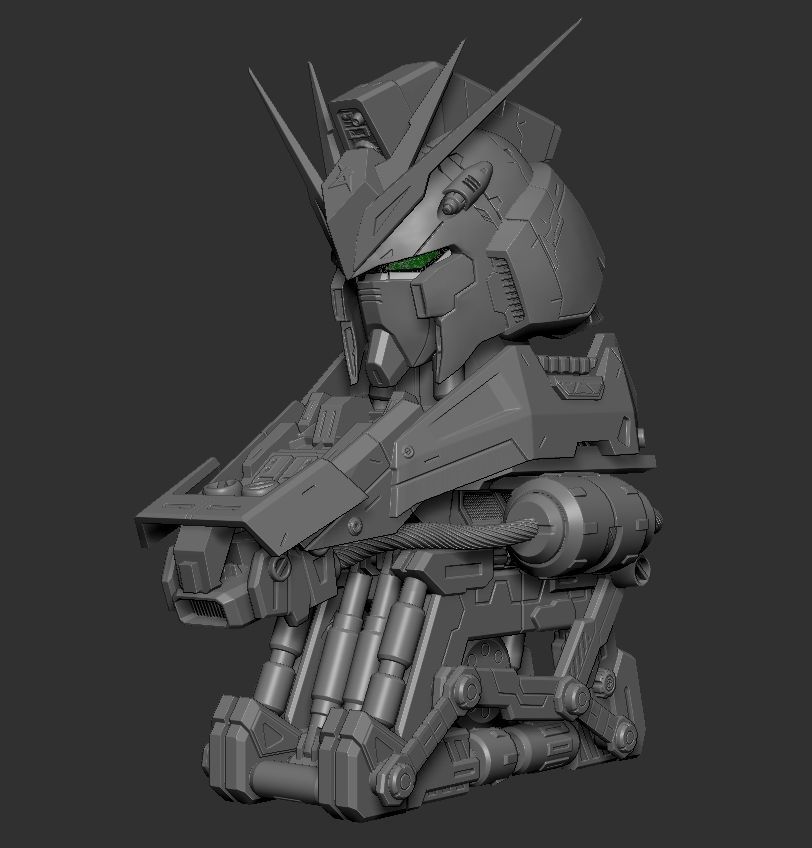 Nugundam Head 3D print model_1