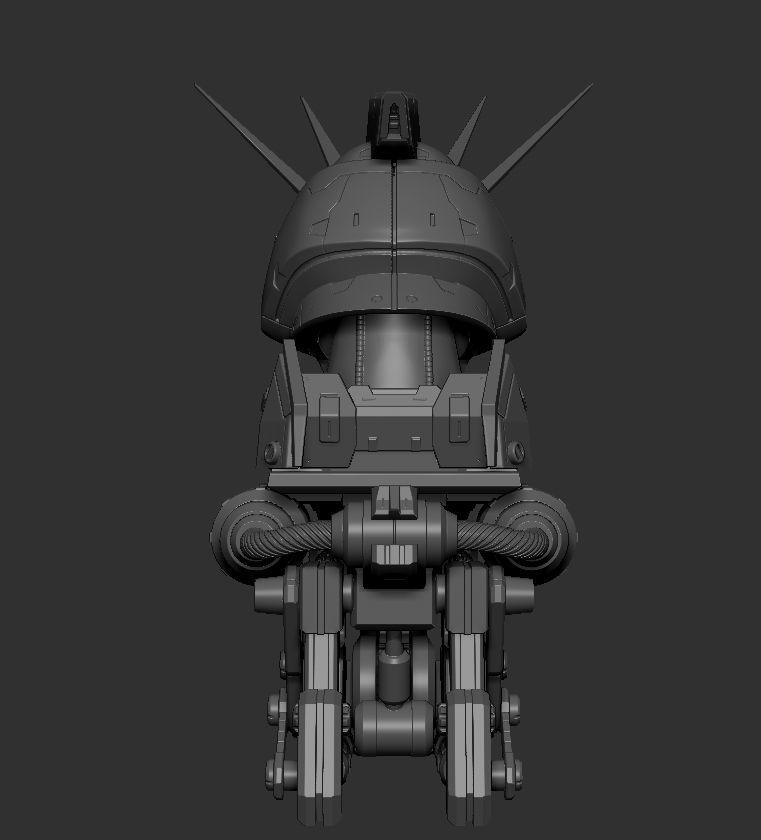 Nugundam Head 3D print model_6