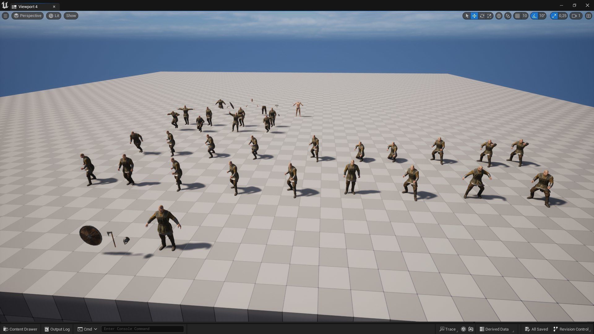 Viking 1 A pose Low-poly character redy for games Low-poly 3D model_16